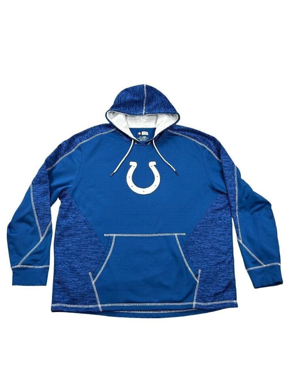 NFL Team Apparel Men's Indianapolis Colts Thermal Hoodie Jacket Size XXL
